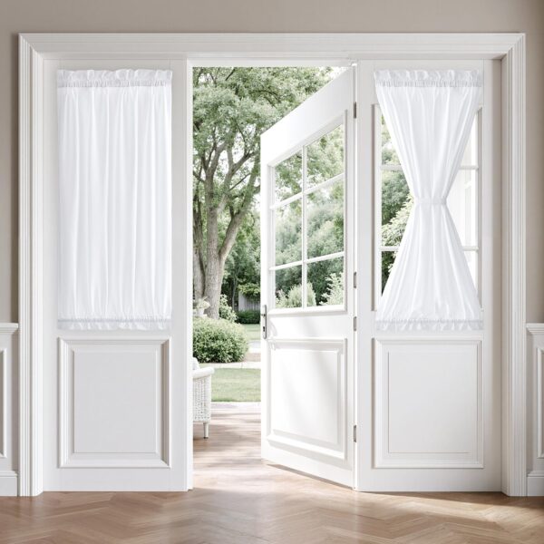 Non See Through Sidelight Drapes Light Filtering Privacy Curtains