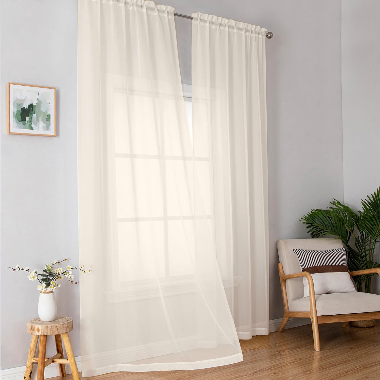 Blackout Sliding Door Drapes Privacy Divider Panels Large - Image 2