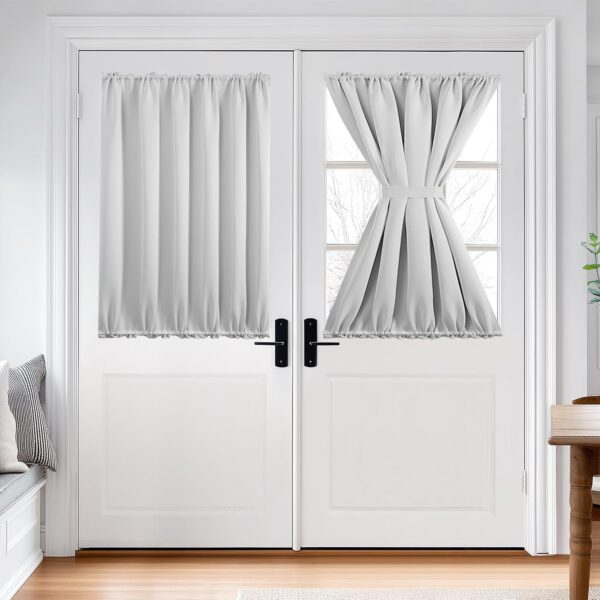 Blackout Front Door Drapes Dual Rod Pocket Thermal