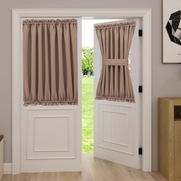 Light Filtering Front Door Drapes Decorative Tassel Privacy Panels