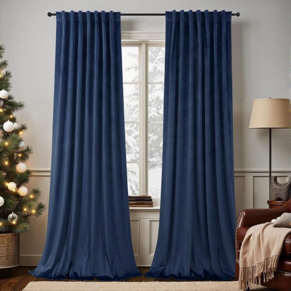 Pinch Pleated Linen Semi Sheer Patio Door Drapes