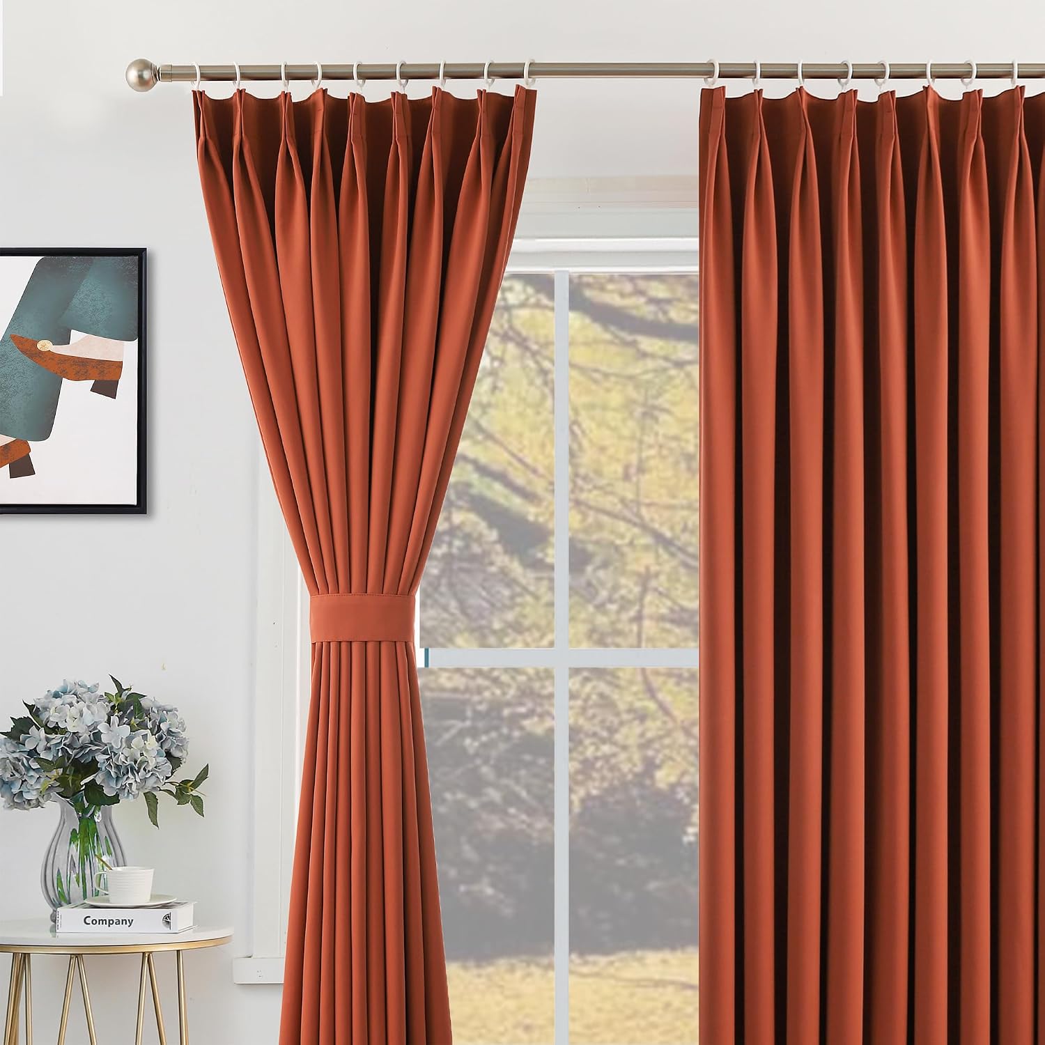 Velvet Patio Door Drapes Soundproof Light Blocking Privacy - Image 2